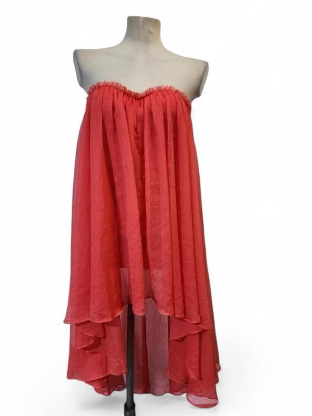 Vintage Y2K Blaque Label strapless chiffon dress xs